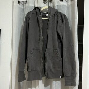 American Giant gray zip up jacket 100% cotton